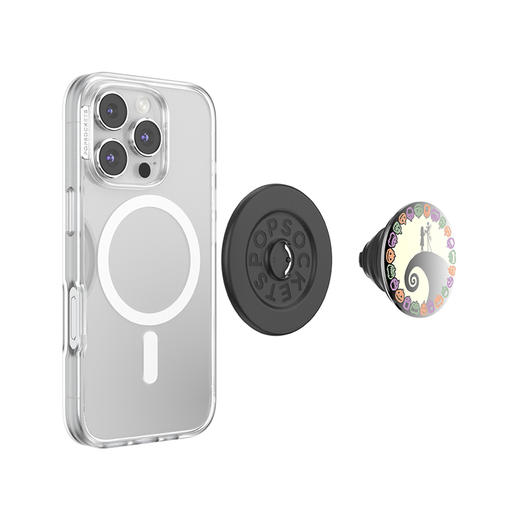 【圣诞夜惊魂】悬崖之恋·MagSafe圆啪嗒 泡泡骚 X 迪士尼联名系列 MAGSAFE磁吸手机气囊支架 Round圆啪嗒系列 黑色 万圣 商品图3