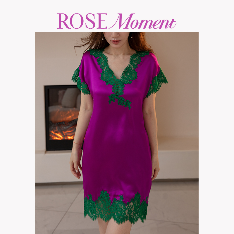 优雅 气质 真丝短袖中长裙宽松舒适 S250306