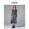 VIMAGE纬漫纪撞色假两件设计时尚减龄秋季新款针织衫V2401109 商品缩略图2