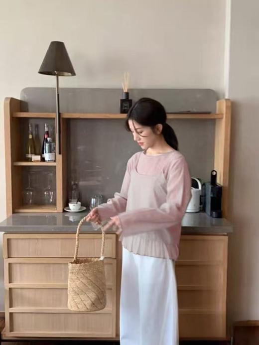 【自营】天丝棉！8939 多穿款82%天丝棉超仙两件套长袖小衫-喜出 商品图8