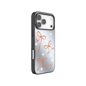 【冬眠计划】珍珠蝴蝶结 POPCASE手机壳 MagSafe Popcase磁吸款 银色 蝴蝶结 拼贴 iPhone17/16/15/14/13
