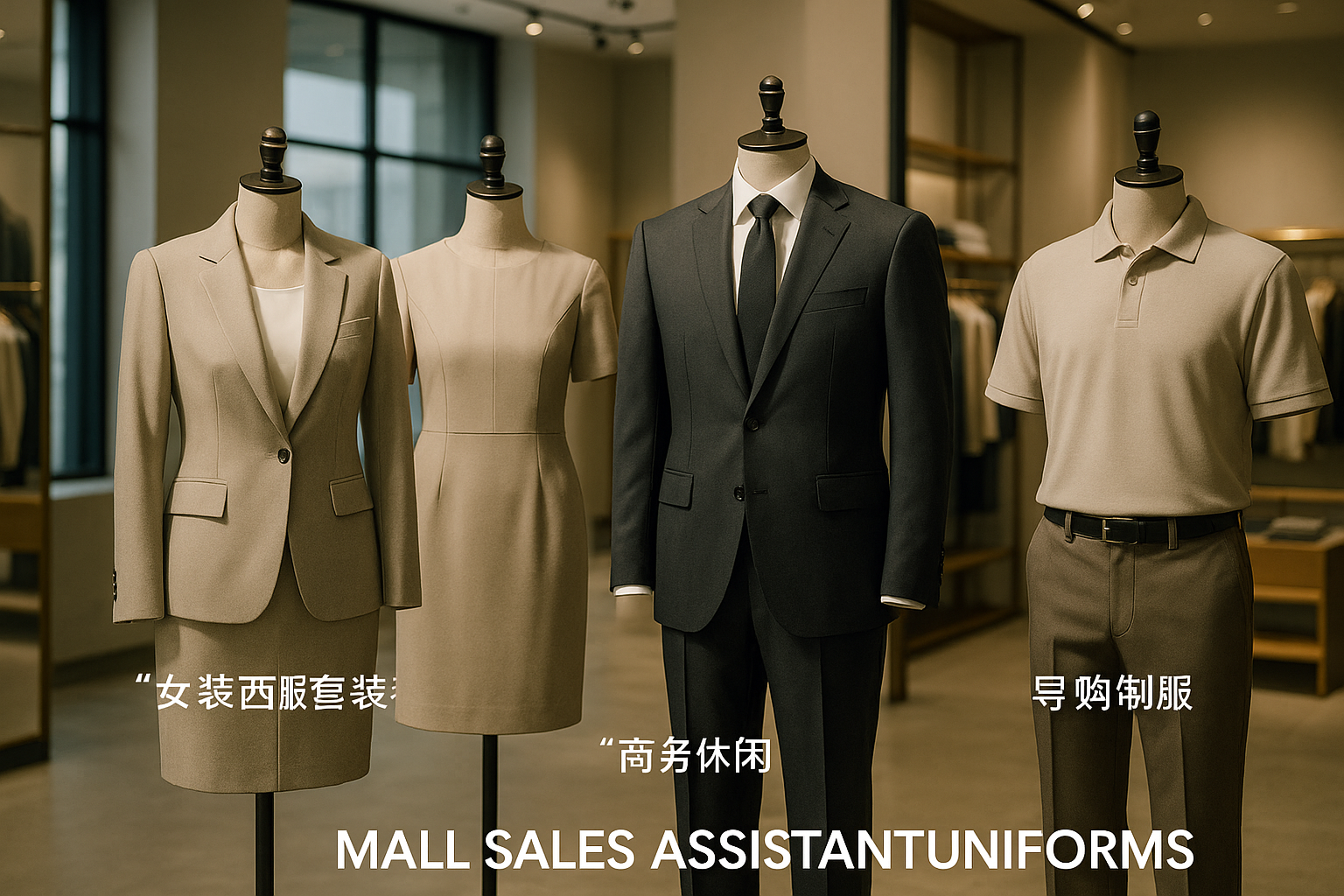 常见的商场导购工作服有哪些类型？