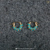 SpoiledBrat Jewelry金色螺旋耳圈系列 |  绿松石款 商品缩略图0