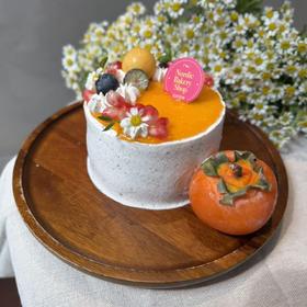 柿柿如意 红茶柿子奶油蛋糕 Black Tea & Persimmon Cream Cake