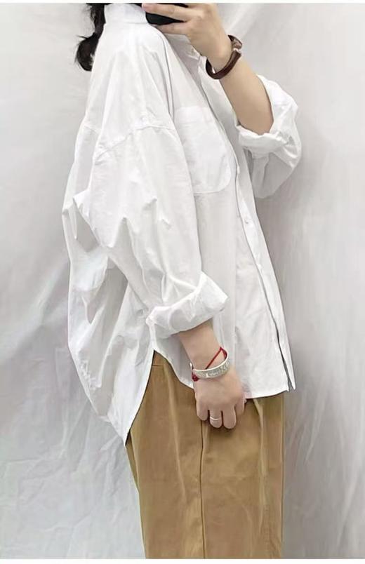 春季推荐2026→【自营】古泥5912 100%精梳棉单口袋设计感衬衫-喜出 商品图4