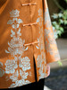 盛唐婧 | 轻奢新中式老缎提花对花对襟外套-秋橙色 商品缩略图3