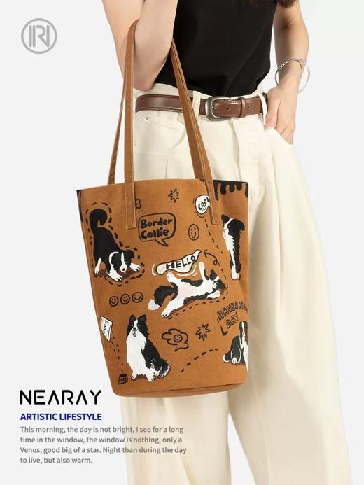 采绎来帆布单肩包 商品图11