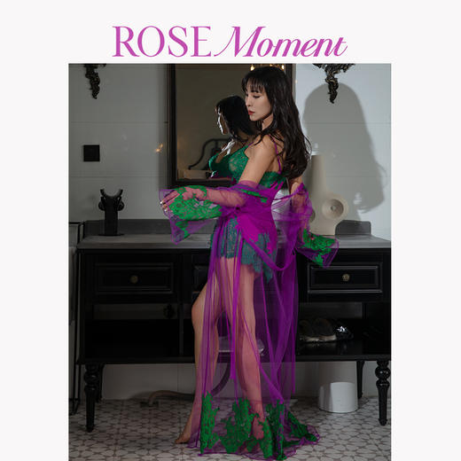 若隐若现网纱蕾丝长袍 P250301 商品图0