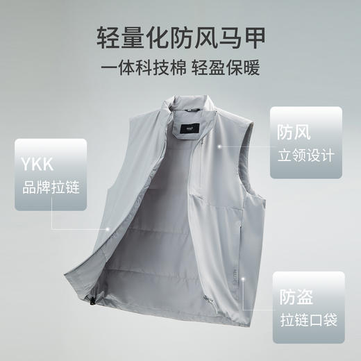 【名盾】户外马甲，一体科技棉，轻暖防风、防雨不易起球M0CB56Y54B 商品图3