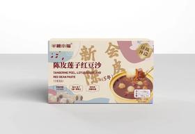 【快递停发，2月26日陆续发货】【半糖小福】陈皮莲子红豆沙 代餐甜品 平衡营养【180g*6碗】礼盒装