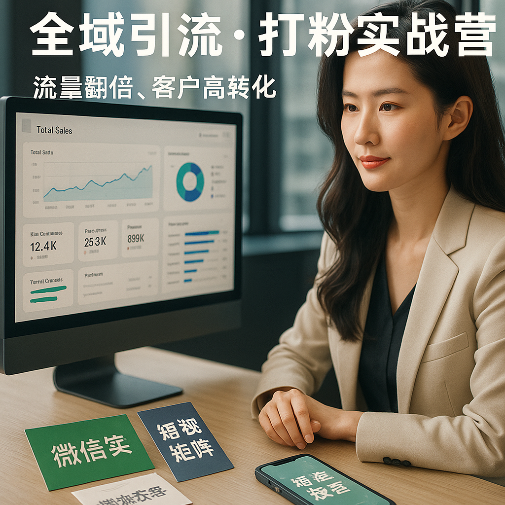 全域引流打粉實戰(zhàn)營課程靠譜嗎？流量與客戶轉(zhuǎn)化提升