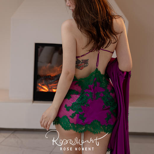 性感大露背真丝中吊睡裙礼物送礼度假风 A250311 商品图2