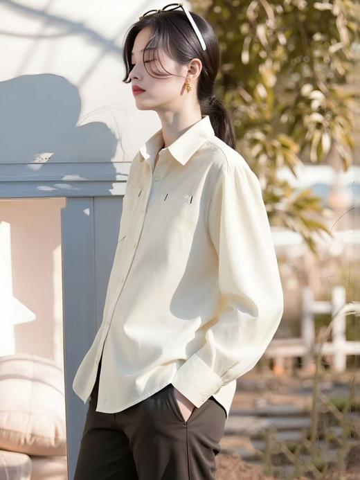 春季推荐2026→【自营】古泥/亦文品牌7709 100%精梳棉品质衬衫-喜出 商品图2
