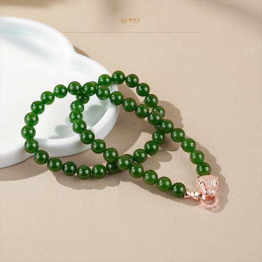 新疆国玉盟世玉碧玉项链【带证书·顺丰物流】 商品图2