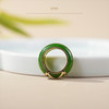 新疆国玉盟世玉金镶碧玉戒指【带证书·顺丰物流】 商品缩略图3