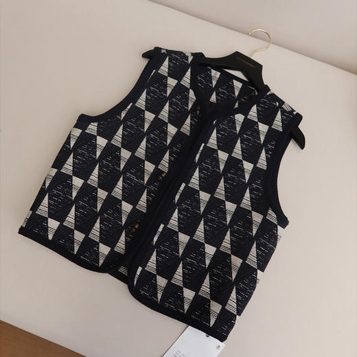 【预售7天】良木礼拼格马甲（Q2584203） 商品图0