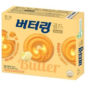 海太黄油曲奇饼干194g해태 버터링 골드