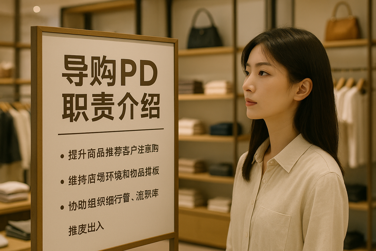 导购pd具体指什么工作岗位？