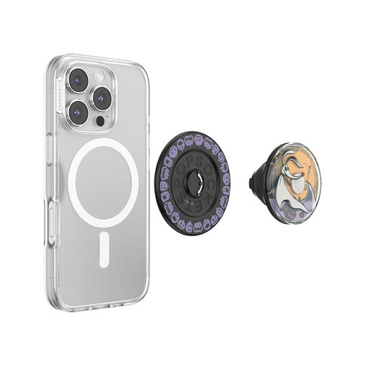 【圣诞夜惊魂】旋转飘荡·MagSafe圆啪嗒 泡泡骚 X 迪士尼联名系列 MAGSAFE磁吸手机气囊支架 Round圆啪嗒系列 黑色 万圣 商品图3