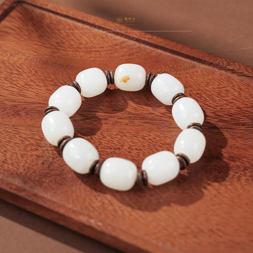 新疆国玉盟世玉羊脂玉手链【带证书·顺丰物流】 商品图1