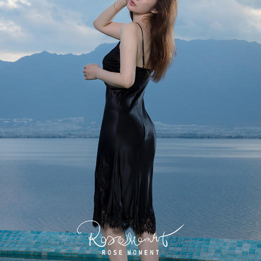 法式浪漫真丝可外穿中长款裙 A250310 商品图11