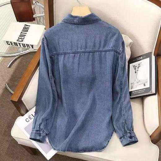 418良粉节|2026 活动爆款 春季推荐2026→【自营】古泥品牌7137垂坠感100%天丝牛仔衬衫外套-喜出 商品图1