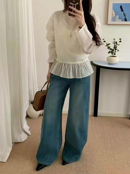 【自营】天丝棉！8939 多穿款82%天丝棉超仙两件套长袖小衫-喜出 商品图5