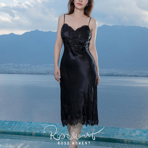 法式浪漫真丝可外穿中长款裙 A250310 商品图10