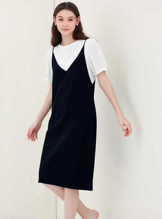 冰点价！仅限11.11！退货勿拍（不支持退）古泥（套装）7203短袖小衫➕吊带裙两件套-喜出 商品图1