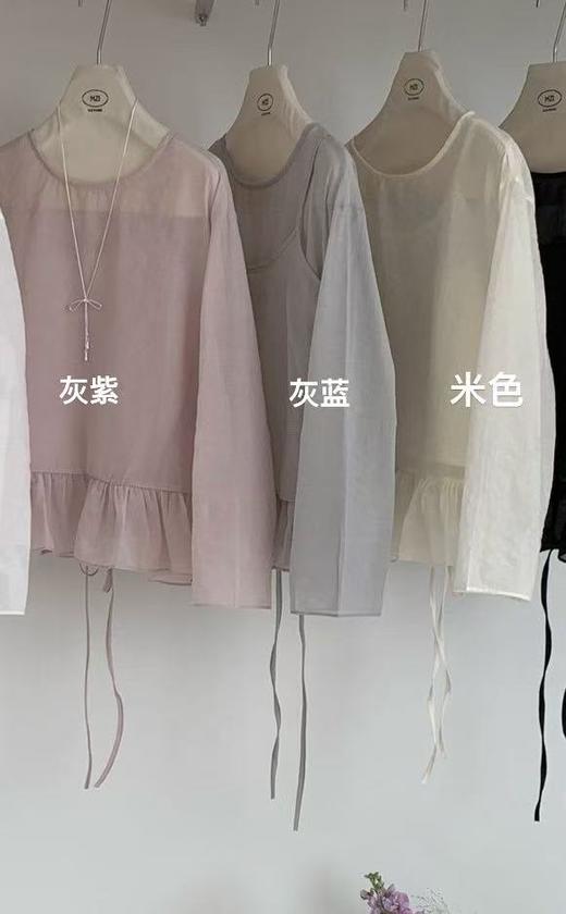 【自营】天丝棉！8939 多穿款82%天丝棉超仙两件套长袖小衫-喜出 商品图10