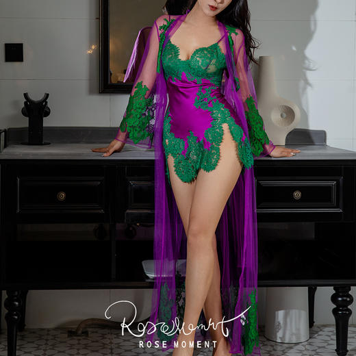 若隐若现网纱蕾丝长袍 P250301 商品图1