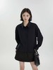 春季推荐2026→【自营】古泥7779 短款小开叉黑色衬衫-喜出 商品缩略图1