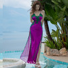 度假风性感露背高开叉真丝长裙  A250317 商品缩略图3