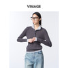 VIMAGE纬漫纪撞色假两件设计时尚减龄秋季新款针织衫V2401109 商品缩略图3