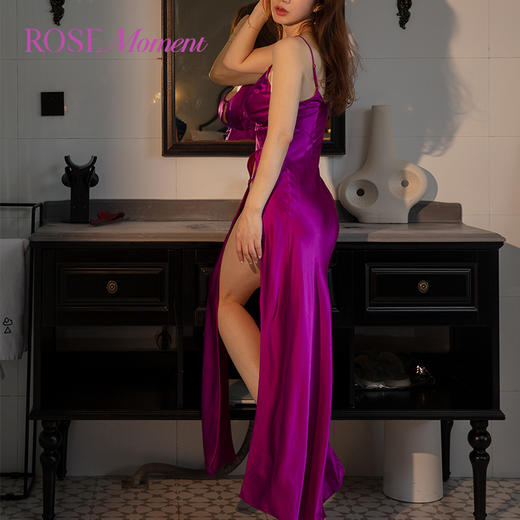 双侧高开叉性感真丝长裙  A230503 商品图3