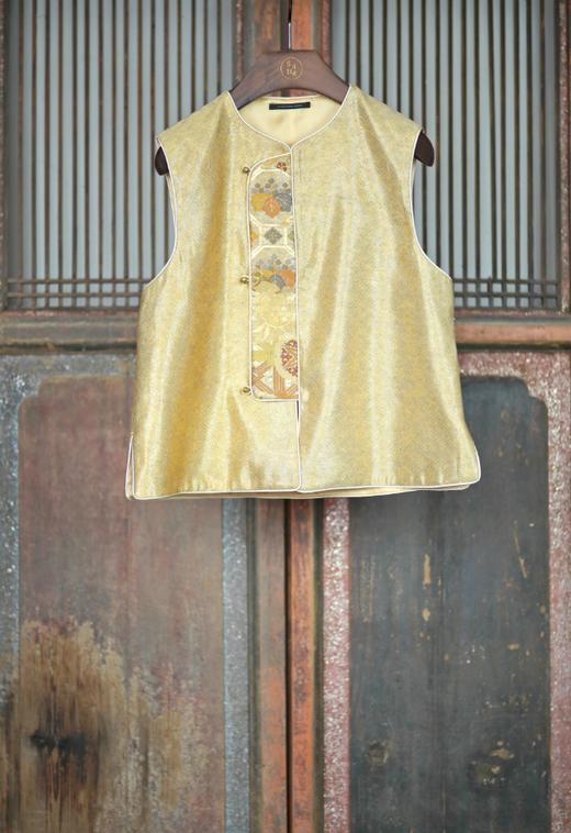 盛唐牡丹盛奢系列 | 西阵织偏襟马甲 商品图0