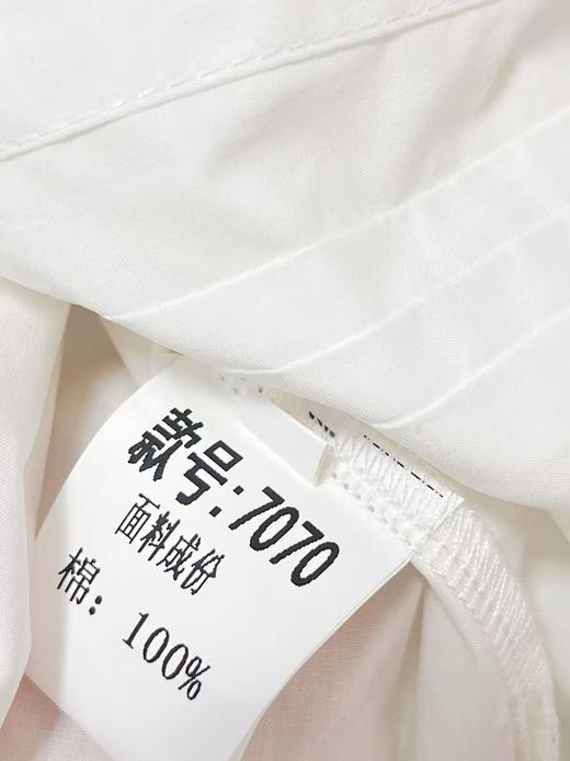 春季推荐2026→【自营】古泥品牌7070 100%精梳棉设计感压褶绑带衬衫-喜出 商品图4