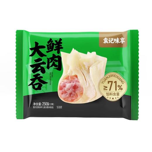 袁记味享鲜肉大云吞 250g/袋 商品图1