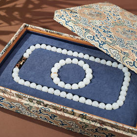 新疆国玉盟世玉羊脂玉套件【带证书·顺丰物流】