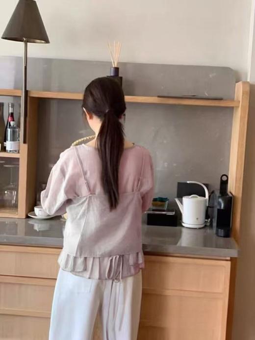 【自营】天丝棉！8939 多穿款82%天丝棉超仙两件套长袖小衫-喜出 商品图9