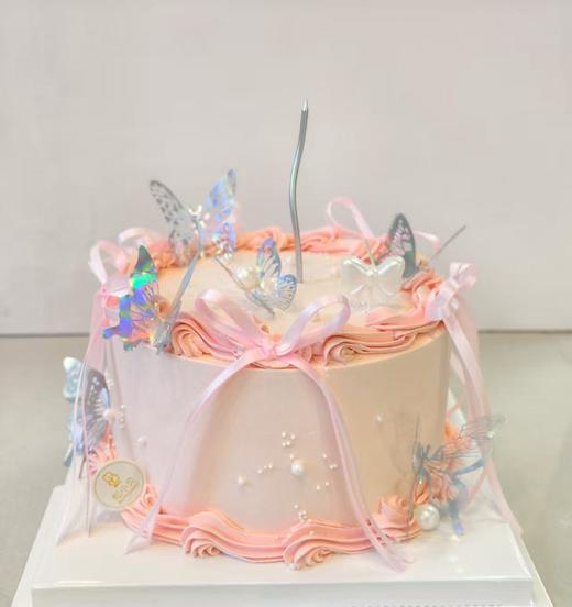 流光蝶影—幻彩粉漾生日蛋糕 商品图4