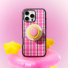 【非常优雅·手机壳】粉黑格纹 POPCASE手机壳 MagSafe Popcase磁吸款 粉色 格纹 iPhone17/16/15/14 商品缩略图1