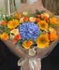 【当日达】顺丰免邮◆绣球 香槟 向日葵 洋甘菊 喷泉草 九星叶 橙多头 绿灵草 大号手捧花 新生活新开始 商品缩略图0