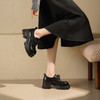 西村名物2025年秋季新款超轻厚底增高系带百搭乐福鞋气场全开厚底乐福鞋T25CM31731 商品缩略图0