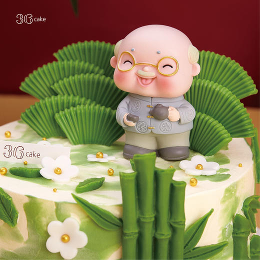 青竹贺寿 ‧ 鲜果奶油蛋糕，可选1.5/2.5/6磅 商品图2