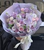 【当日达】顺丰免邮◆海洋之歌玫瑰 翠珠 郁金香 掌 紫罗兰 白桔梗 手球叶 精致超大手捧花 庄重优雅 圣洁不凡 商品缩略图0