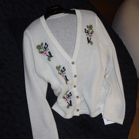 【预售7天】良木礼山羊绒花朵开衫(Q2584268F)