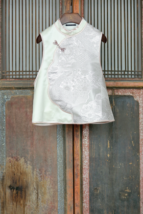 盛唐牡丹盛奢系列 | 丝毛拼西阵织花瓣领马甲