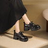西村名物2025年秋季新款超轻厚底增高系带百搭乐福鞋气场全开厚底乐福鞋T25CM31731 商品缩略图4
