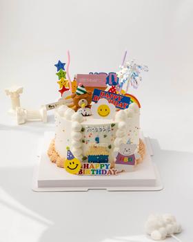 欢乐熊熊 ins风蛋糕（百分百进口动物奶油）